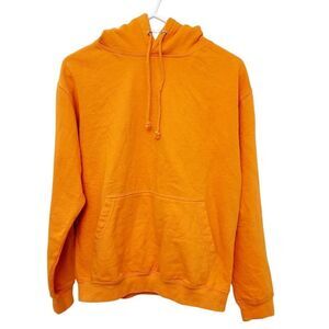 2/$20 Y2K Plain Orange Hoodie Top Size: M